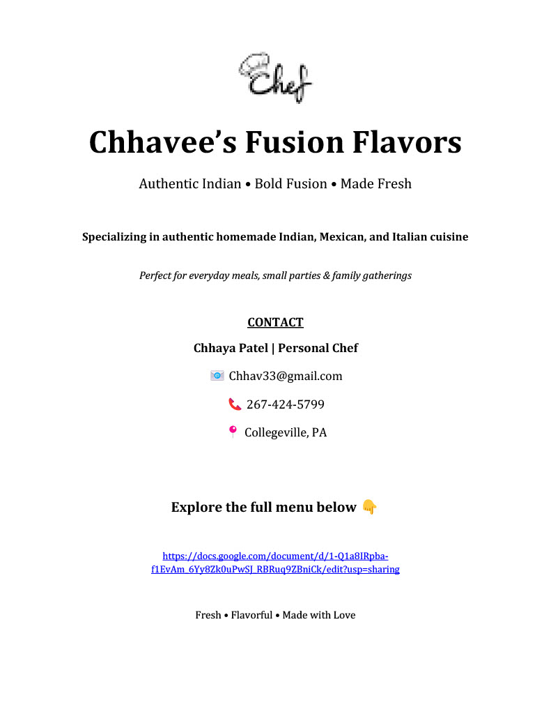 Chhavee's Fusion Flavors