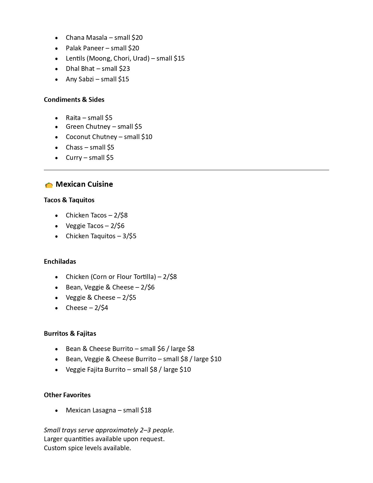 Chhavee's Fushion Flavors