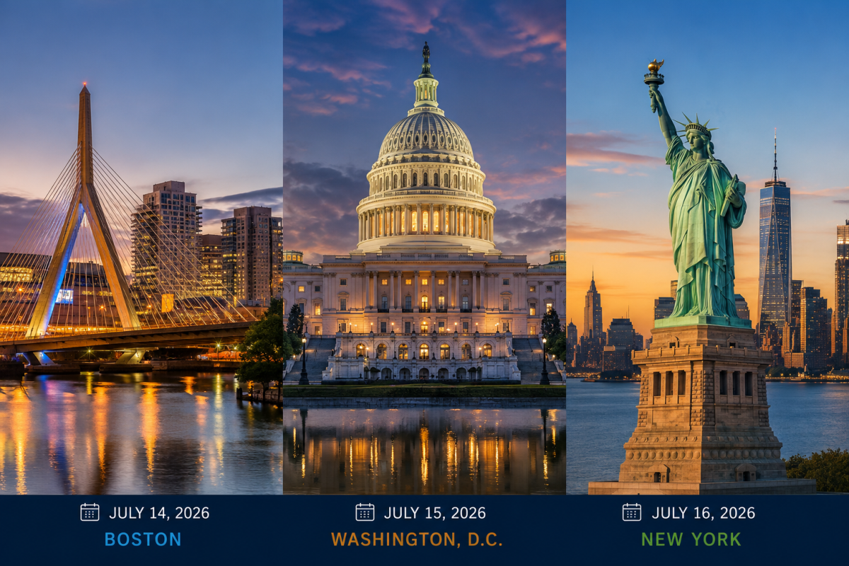 Boston, DC and New York events to explore investment opportunities