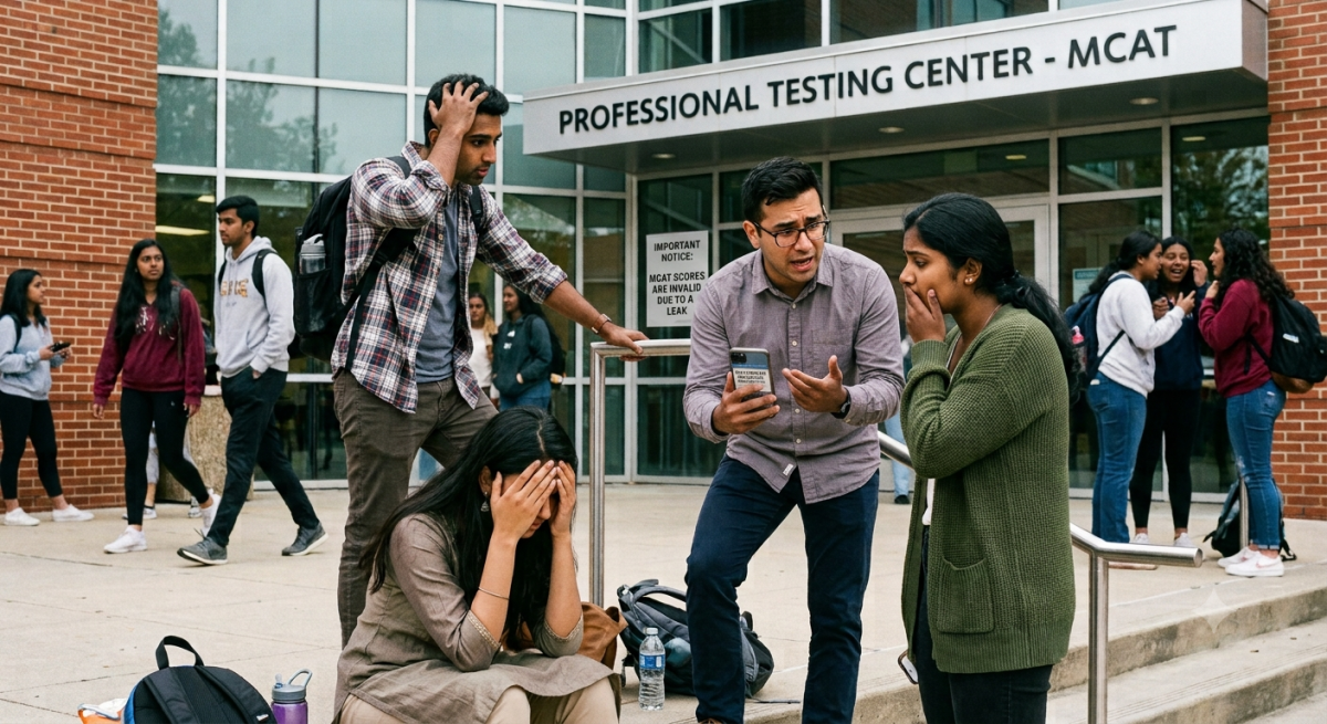 Would Indian students in America tolerate the MCAT exam being leaked?