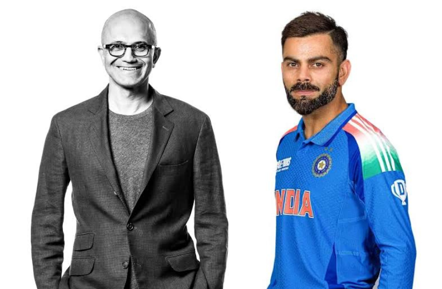 Microsoft CEO Satya Nadella welcomes Virat Kohli to LinkedIn